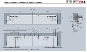 ECO Gleitschienenschließer- SET TS 41–EN 1-4 SR-EFR BG III